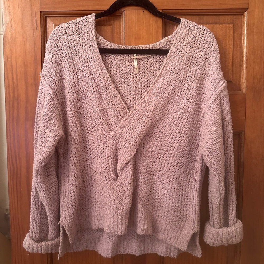 Cozy Lavender Knit Sweater